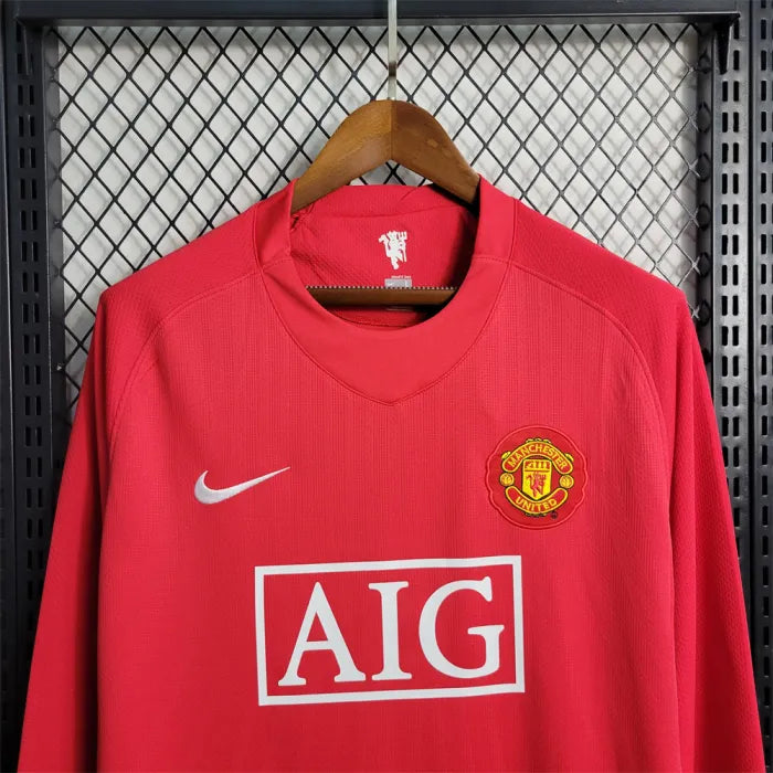 Manchester United 2007-08 Home Full Sleeve | Retro Jersey - Image 2